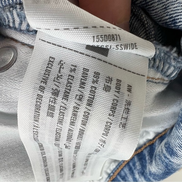Abercrombie & Fitch Cropped wide leg ultra high rise Jeans Size 30 / 10 Short - Picture 5 of 5
